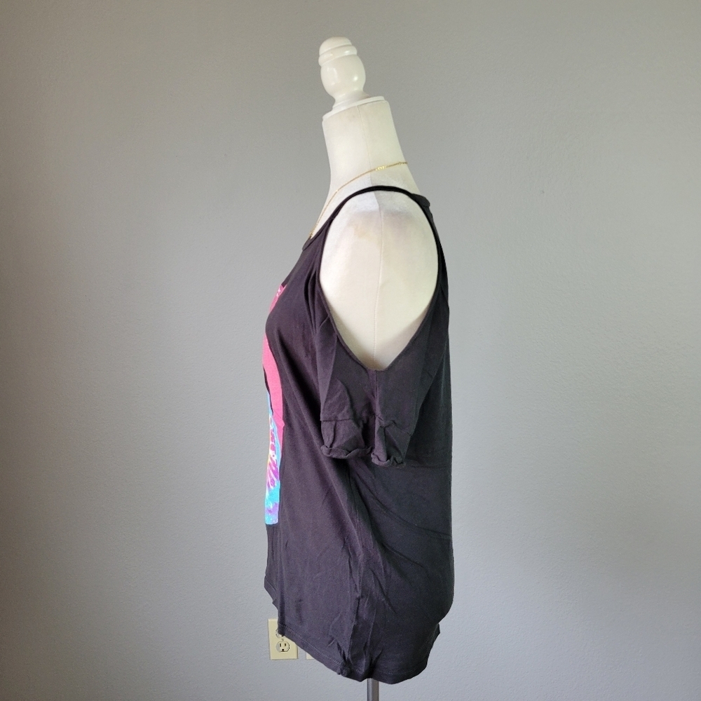 LAUREN MOSHI // ltd ed amara journey departure symmetric shoulder cut out tee - Picture 4 of 15